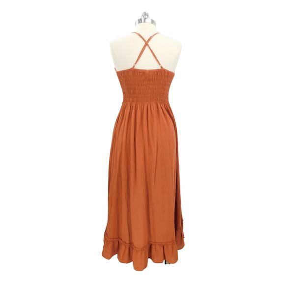 Scully Cantina Collection Empire Waist High Low Dress In Ginger Size XL Western - Picture 2 of 9